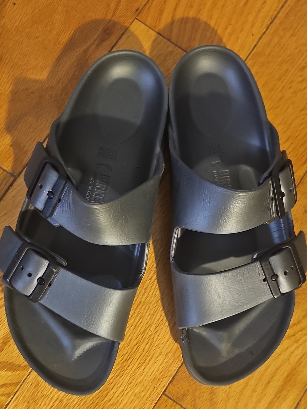 Birkenstock Two-Buckle Slide Sandals - Black